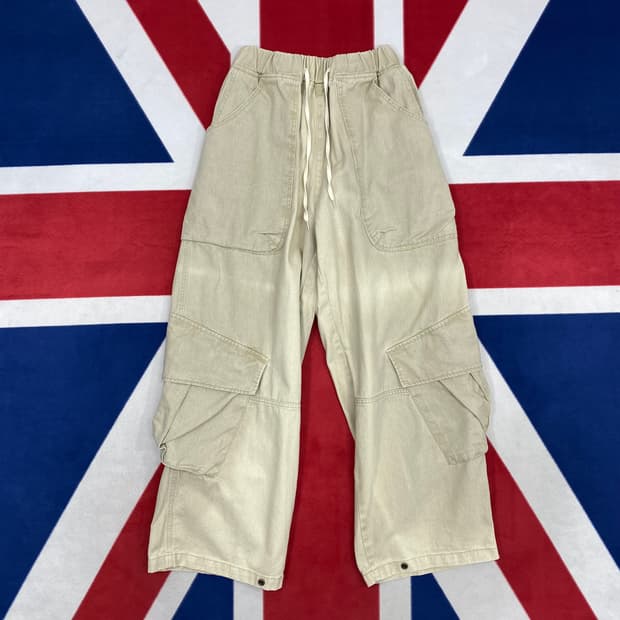 밴딩 와이드 카고팬츠 FREE 