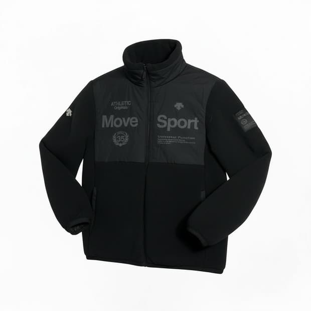 데상트 기모 플리스 점퍼 s