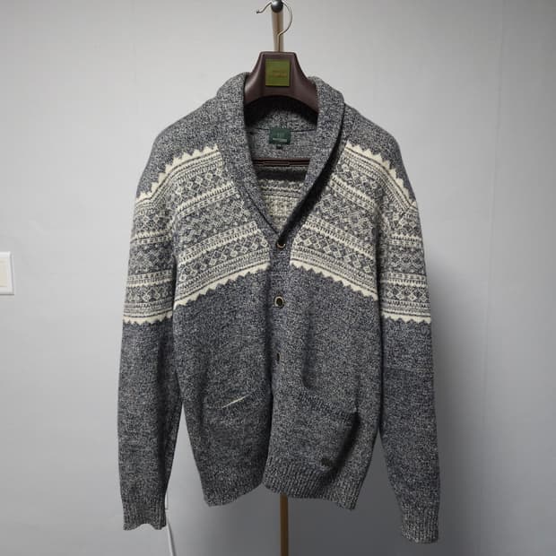 110 ) 헨리코튼 남성 노르딕 니트 가디건