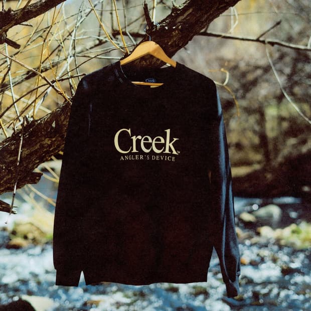 Creek Anglers Device 크릭 맨투맨 S 새상품 블랙