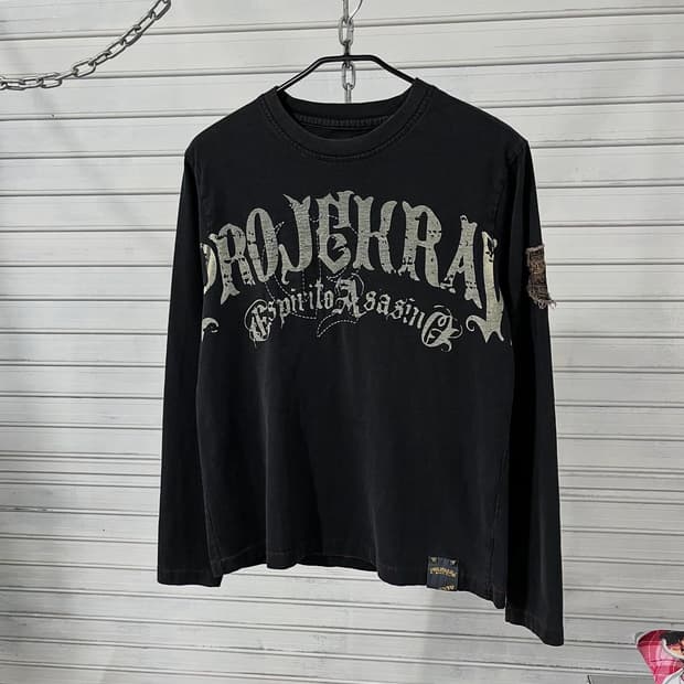 Projek Raw grunge long tee