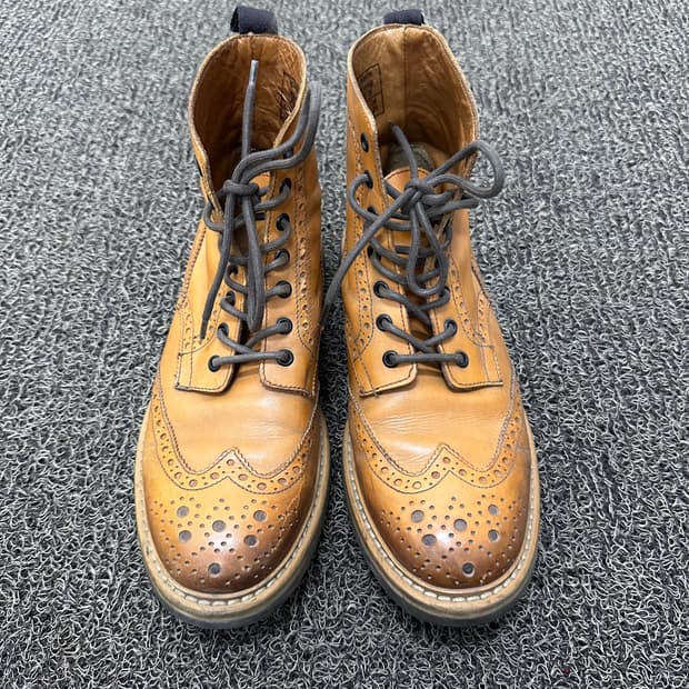 장까를로모렐리 윙팁 브라운 남성 부츠 워커 260