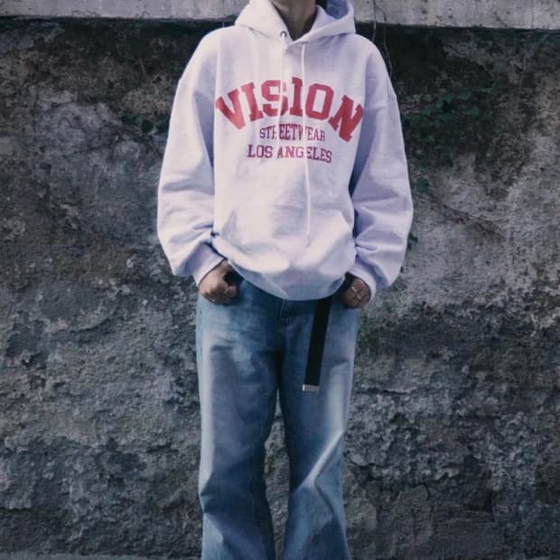 비전 스트릿웨어 로고 후드 s