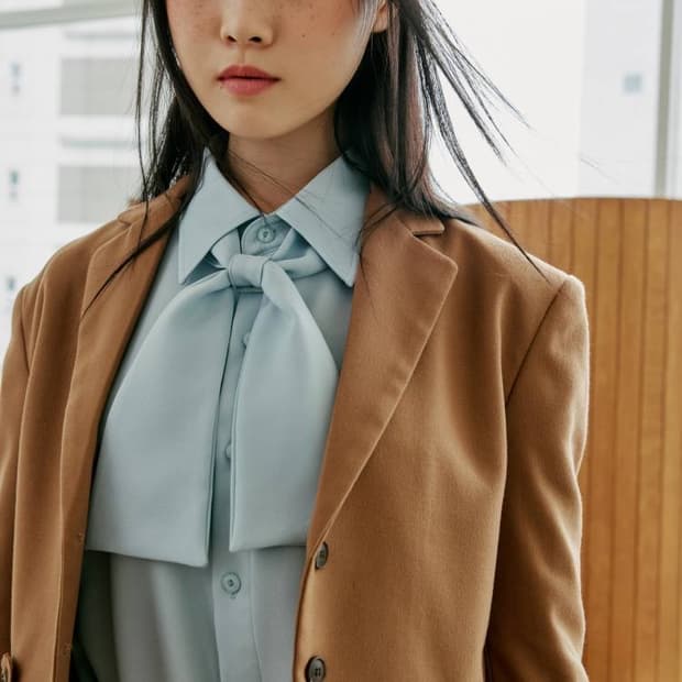 타게토 [타게토X로맨틱크라운]라이더 크롭 _브라운 셋업