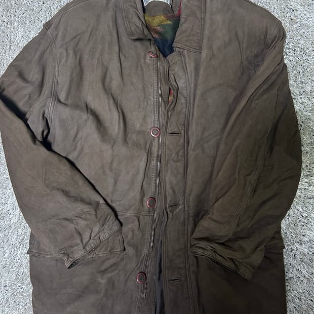 일본판 소가죽 헌팅자켓 사이즈 105~110