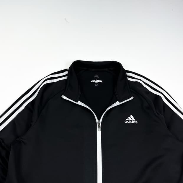 아디다스 오리지널 블랙 삼선 트랙탑 져지 (L)