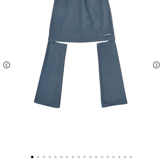 지초이 컴포트 플리스 스커트 팬츠 사이즈1