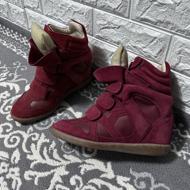 이자벨마랑 베켓 스니커즈 와인 버건디