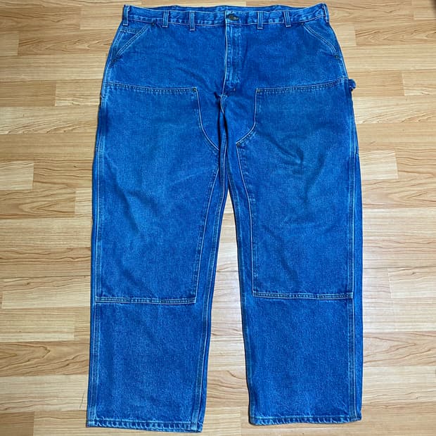 칼하트 B73 DST 더블니 카펜터 데님 팬츠 48x32