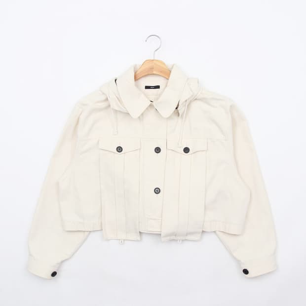 올라이츠 숏 빅후드 트러커 자켓