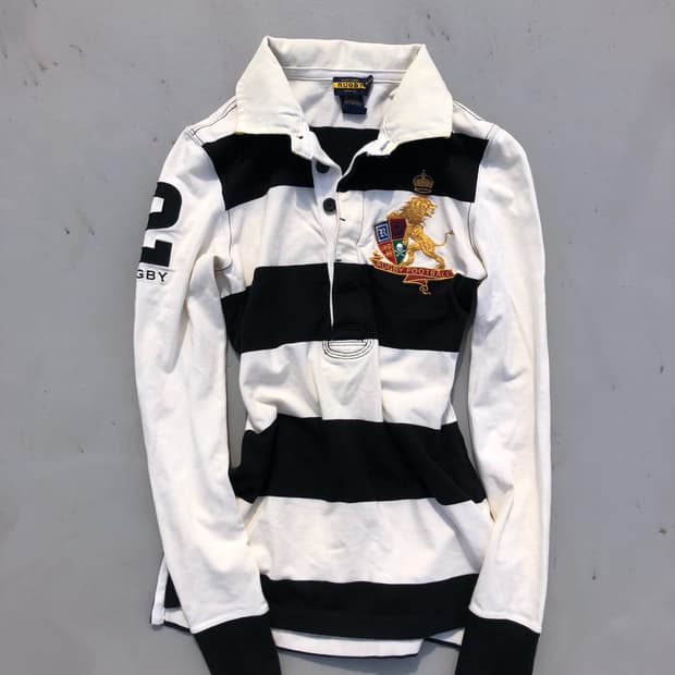 rugby football stripe long sleeve
