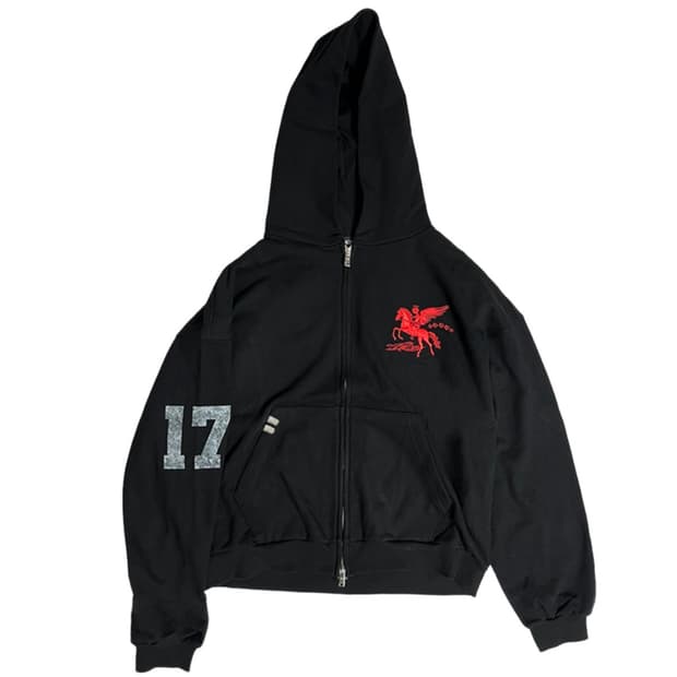 (1 2) 파코서플라이 폴링 엔젤 집업 후디 블랙 새상품