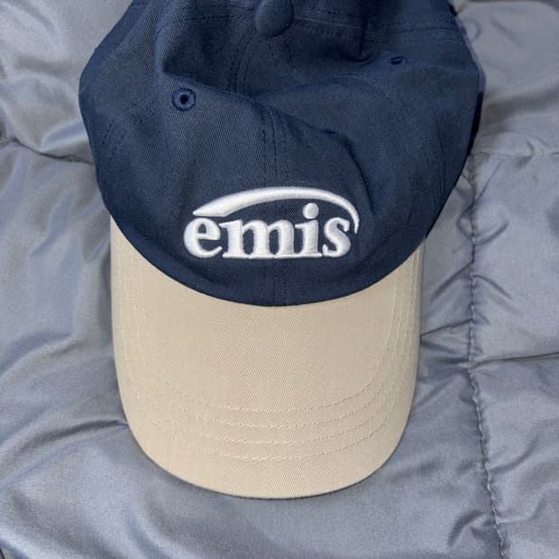 이미스 뉴 로고 믹스 볼캡 베이지 네이비