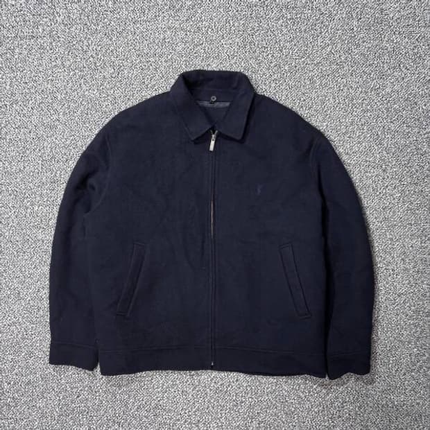 입생로랑 뿌르 옴므 울 블루종 자켓 네이비 (100)