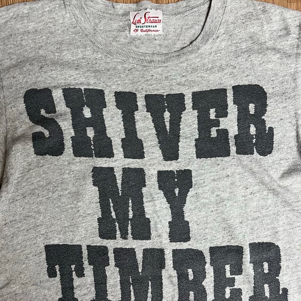 리바이스 LVC SHIVER MY TIMBERS 티셔츠 M