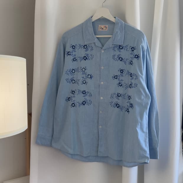 [ST.BARBARA] garden embroidery shirts