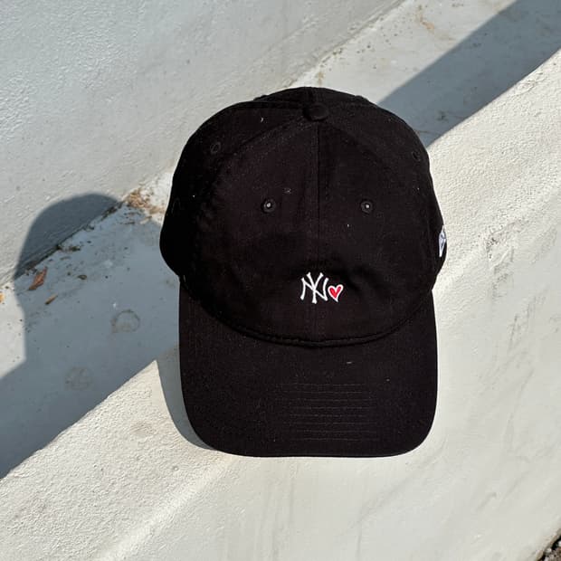 [F] 뉴에라 뉴욕양키스 하트 블랙 볼캡 모자
