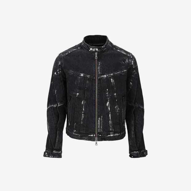 앤더슨벨 왁스 코티드 데님 모터사이클 자켓 awa560m(BLACK) 