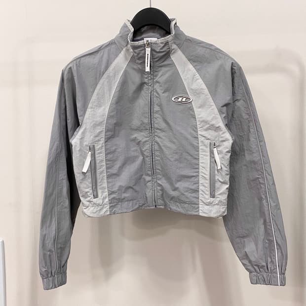 본투윈 우먼스 나일론 블록 자켓 그레이