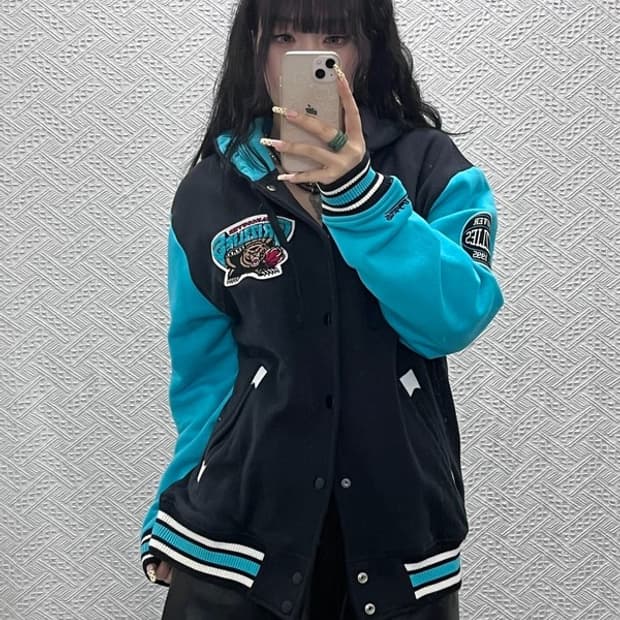 미첼엔네스 NBA 희귀 레트로 벤쿠버 그리즐리 바시티자켓 L C09983