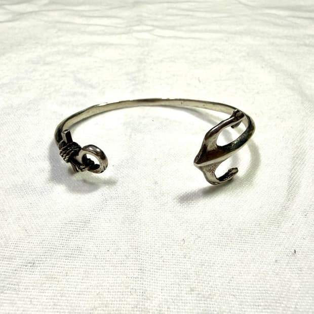 불레또 앵커 실버 뱅글 (bulletto)