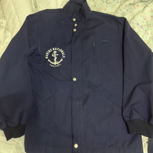 80-90s 프랑스 해군 보급 블루종 자켓(105)