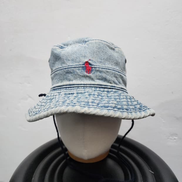 폴로 랄프로렌 90s 데님 버킷햇 (USA MADE)