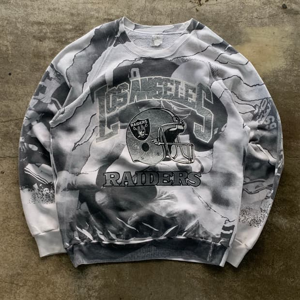 80-90s 로스엔젤레스 레이더스 AOP 스웻셔츠