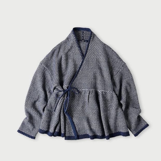 45rpm 린넨 헤링본 니트