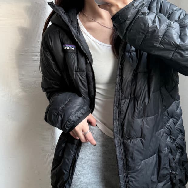 Patagonia 파타고니아 우먼즈 마이크로 퍼프 후드다운 자켓