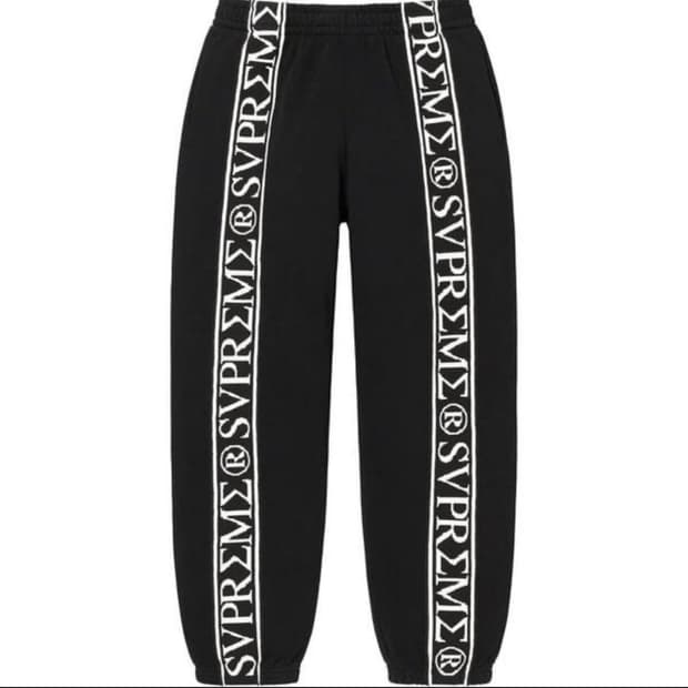Supreme 로만 스웨트팬츠 블랙 M