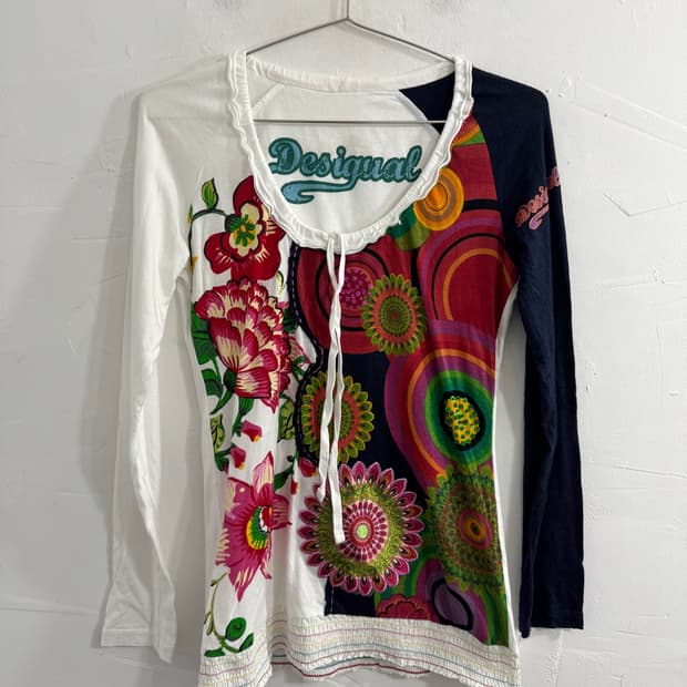 desigual printing top