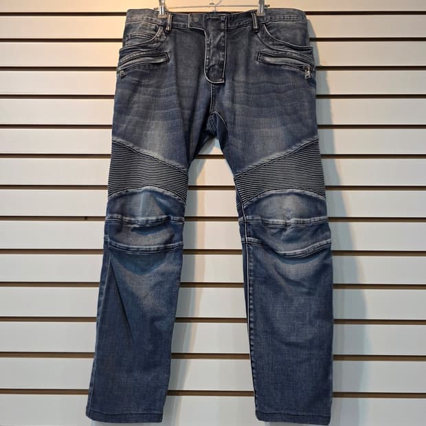 BALMAIN 발망 바이커진 슬림핏 청바지