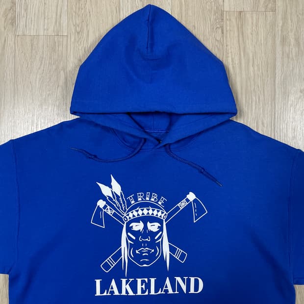 105) Vtg 길단 인디언 블루 후드티(민트급)