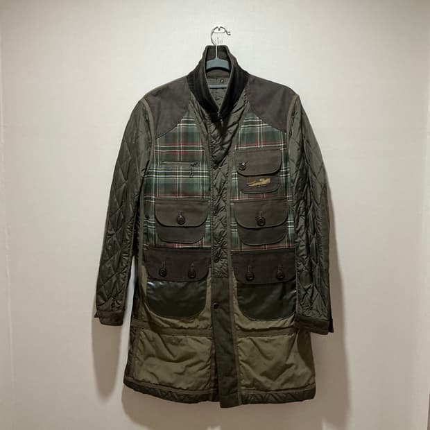 준야와타나베 꼼데가르송  2014 리버시블 헌팅 롱 자켓