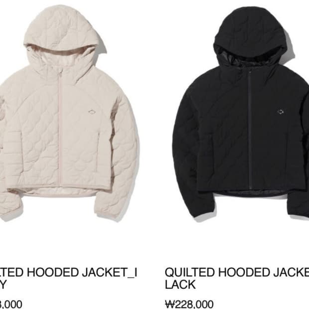 미스치프 퀼티드 후드 자켓 아이보리 M