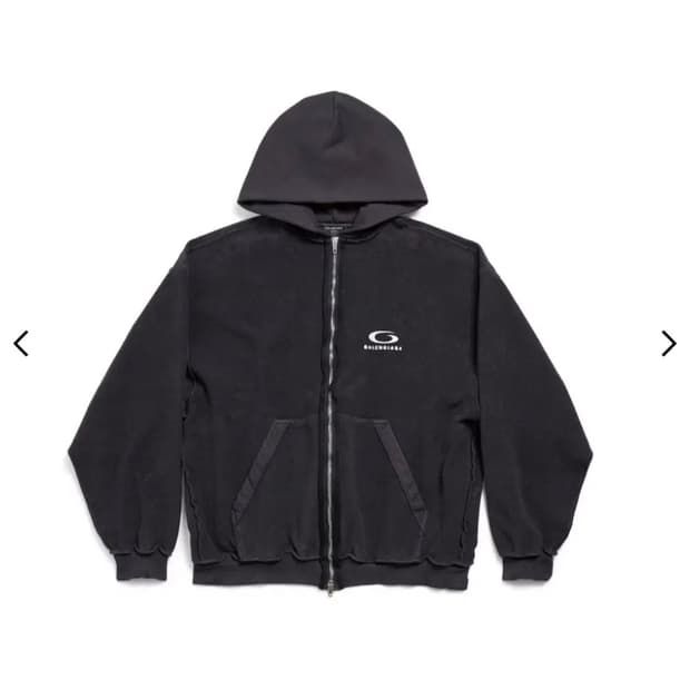 XL 새상품급 발렌시아가 인사이드 아웃 후드집업