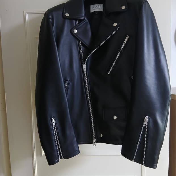 로파이 라이더 자켓 램레더 s급