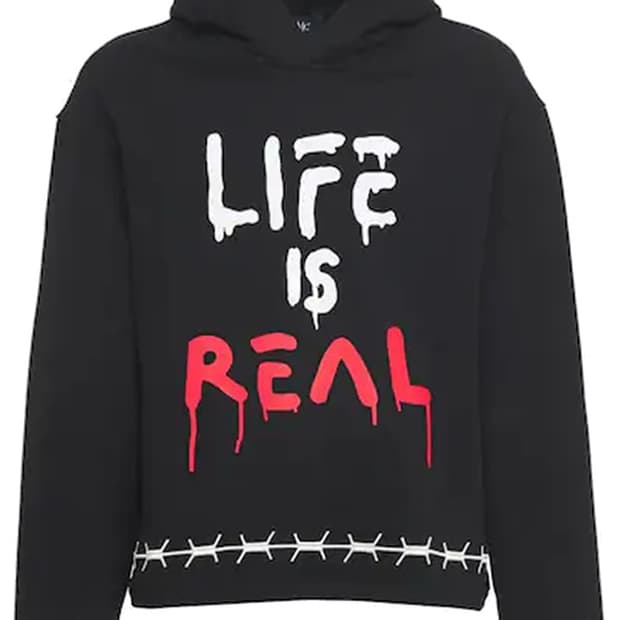 Real Buy x DMC Kal 라이프 이즈 리얼 구찌 고스트 후드 