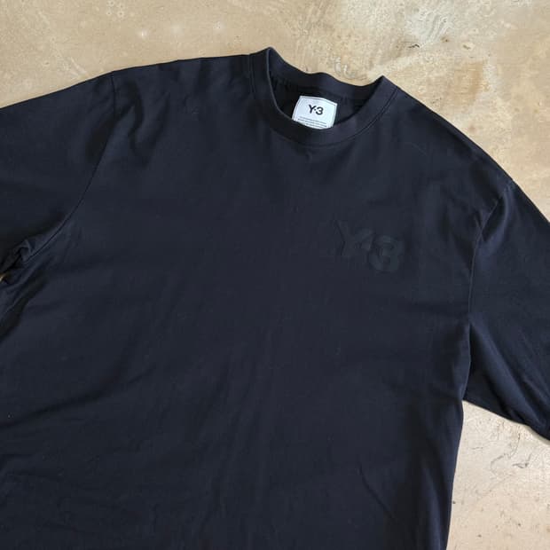 M Y-3 블랙 반팔 티셔츠
