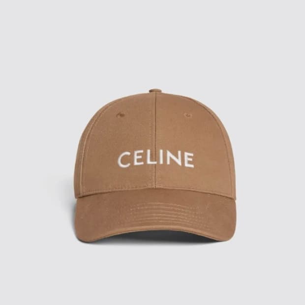 [새상품] CELINE 셀린느 코튼 베이스 볼 캡 라이트 브라운