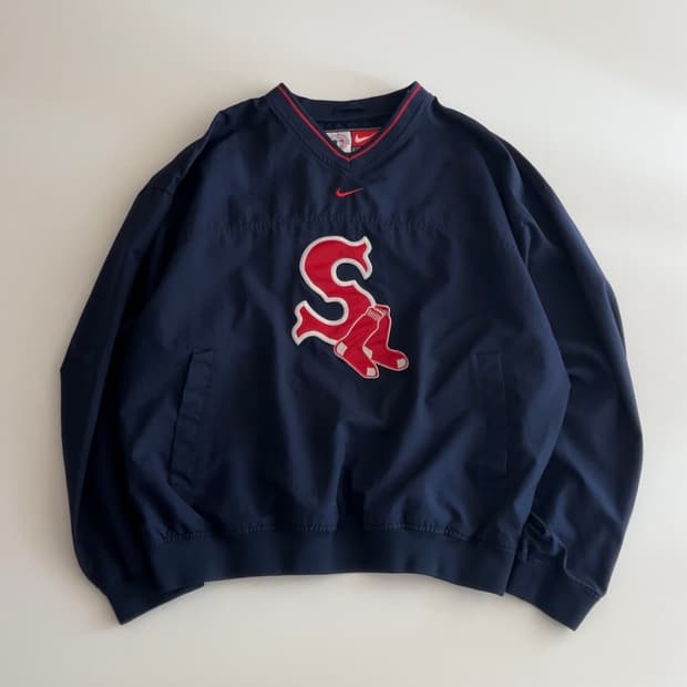 나이키 MLB 보스턴 레드삭스 웜업 자켓 M