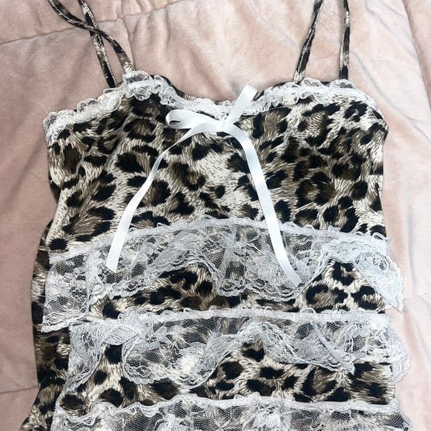 vintage gyaru lace sleeveless