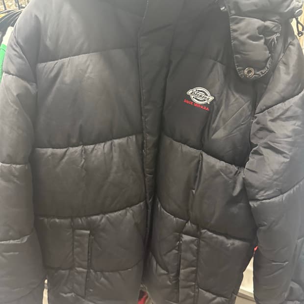 Dickies 빈티지 블랙 패딩 M
