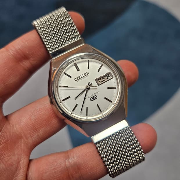 1970s 시티즌 코스모트론 하이브리드 빈티지 시계