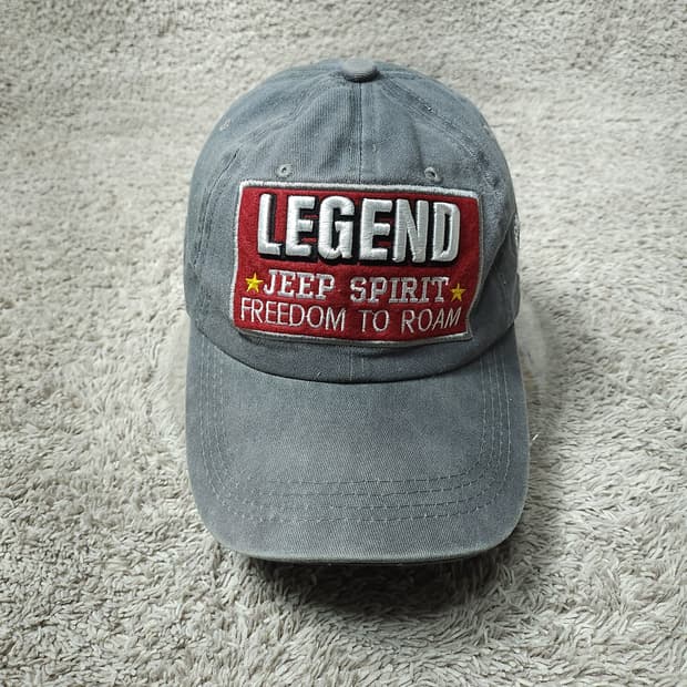 빈티지워싱 Jeep Legend 캡모자 그레이