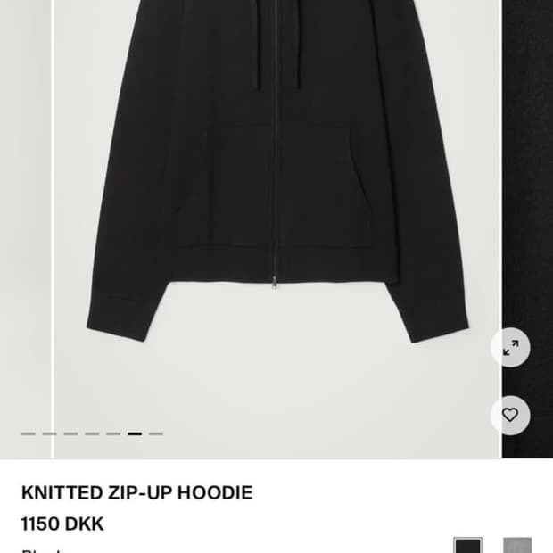 코스 니트 후드집업 s