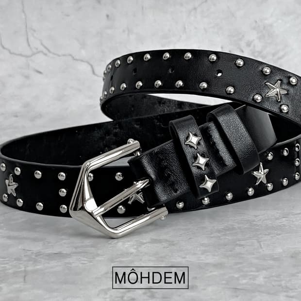 [Unisex] 별3 웨스턴 찡 벨트