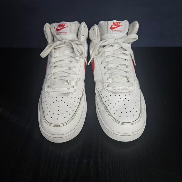 나이키 코트비전 미드 화이트 남성 280~285 하이탑 