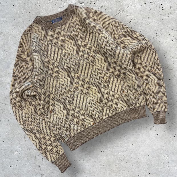 [XL] 70s 펜들턴 USA 패턴 니트 스웨터 C704